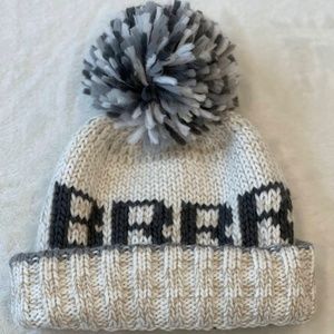 White and Gray One Size BRRR Steve Madden Beanie